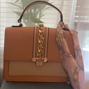 Aldo pink and white purse handbag or crossbody.